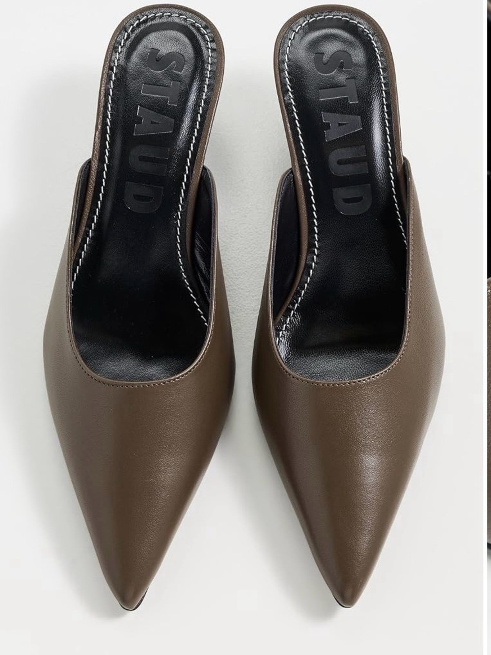 STAUD Sebastian Kitten Heel Mules